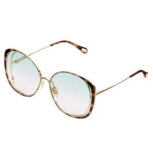 Chloe CH0036S Gold Green Blue Sunglasses - Picture 1 of 3