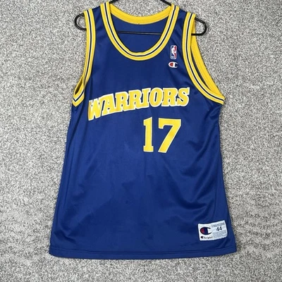 Golden State Warriors Champion Jersey Men’s Large 44 Chris Mullin Blue Vintage - Image 1 of 4
