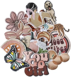 16 Stck. You Go Mädchen Bügelbild Patches Zum Selbermachen Hüte Jacken Rucksäcke Kleidung reparieren - Bild 1 von 6