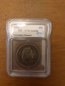 1893 Columbian Expo VF 30 Details Graded - Picture 1 of 7