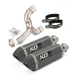 Silenciadores de tubo de enlace medio sistema de escape 51 mm para Benelli 600 TNT600 BJ600 BN600 - Imagen 1 de 12