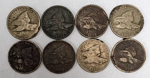 Flying Eagle One Cent Lot of 8 Culls - Bild 1 von 3
