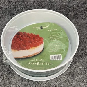 New Nordic Ware Leak Proof 9” Springform Pan Pine Green w/White Interior - Picture 1 of 9