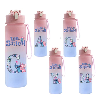 750ml Wasserflasche mit Lilo Stitch Cartoon Motiv für Kinder Sport und Geschenk - Bild 1 von 4