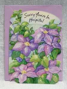 Vintage Simon Elvin "Sorry You're In Hospital" Get Well Soon Greeting Card - Picture 1 of 3