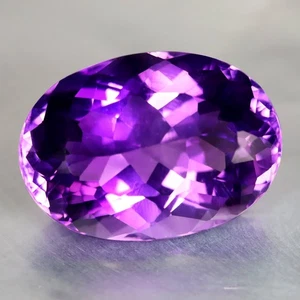 17.70 ct Oval (20.20 x 14.47 mm) Brazil Natural Purple Amethyst Loose Gemstone - Picture 1 of 2