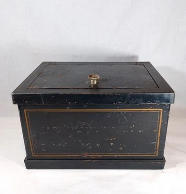 Antigua caja fuerte de hierro fundido para vagón de escenario de ferrocarril de 1800, 49 libras  Foto 1 de 4