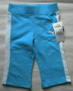 NWT PUMA GIRLS AQUARIUS BLUE SWEAT PANTS SIZE 4 $17.99 - Picture 1 of 1