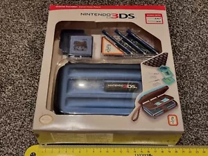 NINTENDO 3DS ORIG OFFICIAL ACCESSORY KIT Console Game Cart Case Stylus Blue NEW! - Picture 1 of 4