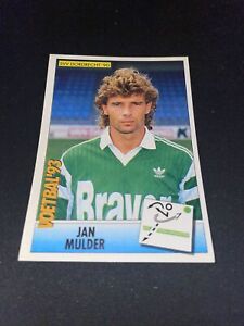 193 Jan Mulder SVV Dordrecht Panini Voetbal 93 sticker 1993 / Netherlands