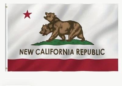 Fallout New Vegas New California Republic Flag Bear NCR Big (Sealed) 5ft X 3ft