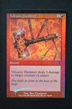 Magic The Gathering MTG VOLCANIC HAMMER FOIL 7th Edition NM Near MInt