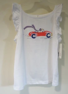 NWT Janie and Jack Puppy In Car Top Girl's Size 7 - Picture 1 of 2