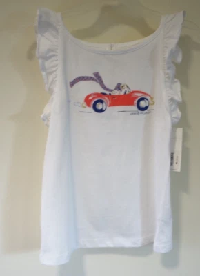 Nuevo con etiquetas Janie and Jack cachorro en coche top niña talla 7 Foto 1 de 2