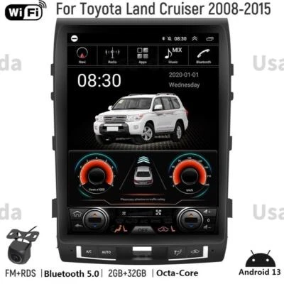 Автомобильная GPS-радионавигационная система для Toyota Land Cruiser 2008-2015 15,1 дюйма 2+32G - Изображение 1 из 4
