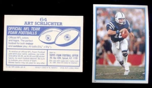 Pegatina 1985 Topps Art Schlichter Indianapolis Colts Rookie - Imagen 1 de 1