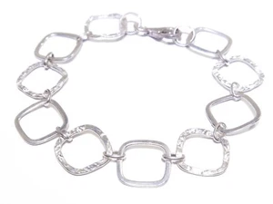 Damen Armband Silber .925 schönes quadratisches 6,3 g - Bild 1 von 4