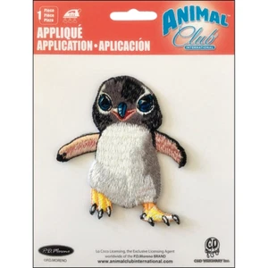 C&D Visionary ANIMAL CLUB Embroidered Iron-On Applique - PENGUIN - Picture 1 of 1