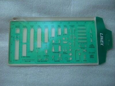 LINEX TRAFFIC TEMPLATE 6225S 1:200 TRAFFIC DIAGRAMS VINTAGE DA COLLEZIONE - Immagine 1 di 4