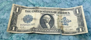 1923 $1 Silver Certificate Large Note Blue Seal - Picture 1 of 2
