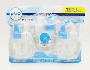 Febreze Odor-Eliminating Plug Air Freshener Refills - Linen & Sky - Picture 1 of 2