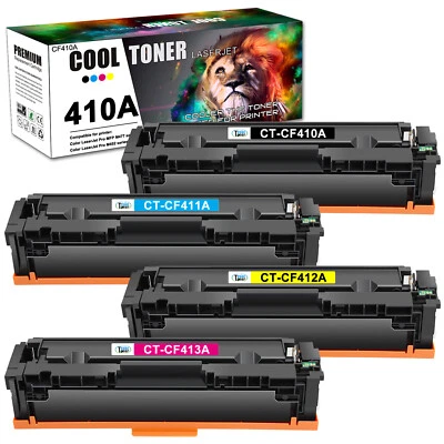 4 PK Toner CF410A 477A 410A Compatible With HP Laserjet Pro MFP M452dw M477fnw - Image 1 of 4