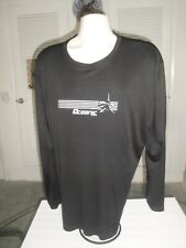 Oceanic Gear Pull Over Black Long Sleeve Shirt 100% Polyester Mens Size 2XL
