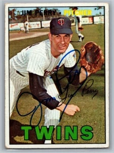 1967 Topps #246 Jim Perry Minnesota Twins Auto Autograph READ DESCRIPTION - Picture 1 of 2
