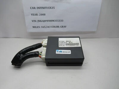 Módulo de control informático Infiniti EX35 2008-2010 chasis delantero 873D6 1BB0A OEM Foto 1 de 4