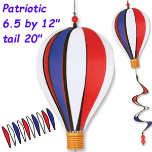12 in Hot Air Balloon -Patriotic- Wind Spinner by Premier 25882 - Picture 1 of 1
