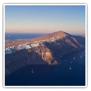 2 x Square Stickers 7.5 cm - Greece Santorini Island Cool Gift #16581 - Afbeelding 1 van 9
