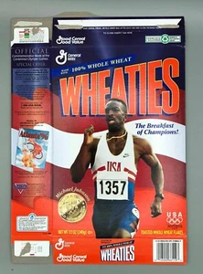 Vintage 1997 Wheaties Michael Johnson Olympics Box Empty Flattened - Picture 1 of 2