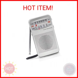AM FM Portable Pocket Radio, Compact Transistor Radios - Best Reception, Loud Sp - Picture 1 of 2