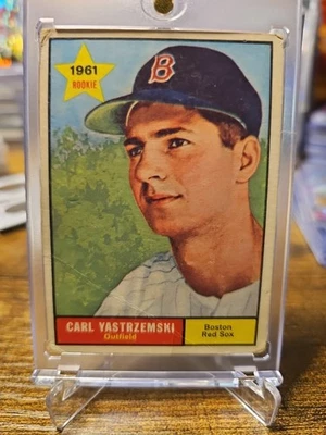 1961 Topps Set Break #287 Carl Yastrzemski Crease Lower Left - Image 1 of 2