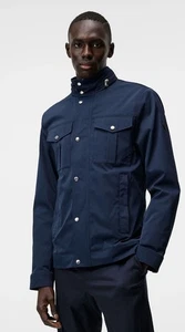 J.Lindeberg Bailey Field Jacket Mens Size XL Navy Blue 2 Way Full Zip Lined Golf - Picture 1 of 13