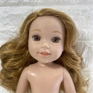 American Girl Willa Wellie Wishers Strawberry Blonde Freckles Nude Doll 14” - Picture 1 of 8