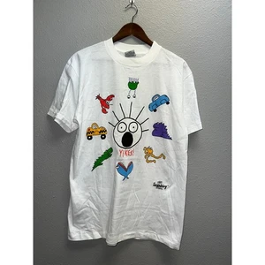 Vintage Scared Guy Shirt Stanley Desantis Guisewite Studio Art Tee 90s Large - Bild 1 von 11
