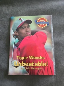 RARE TIGER WOODS LEVELED READERS BOOK 'UNBEATABLE' STANFORD - Picture 1 of 3