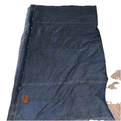 Edredom Nautica Twin 74” X 91” Dark Jean/chambray-colcha-excelente - Imagem 1 de 4