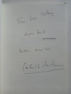 Patrick MODIANO - Chien de Printemps - EO Envoi Signé Autographe Prix NOBEL 2001 - Photo 1/4