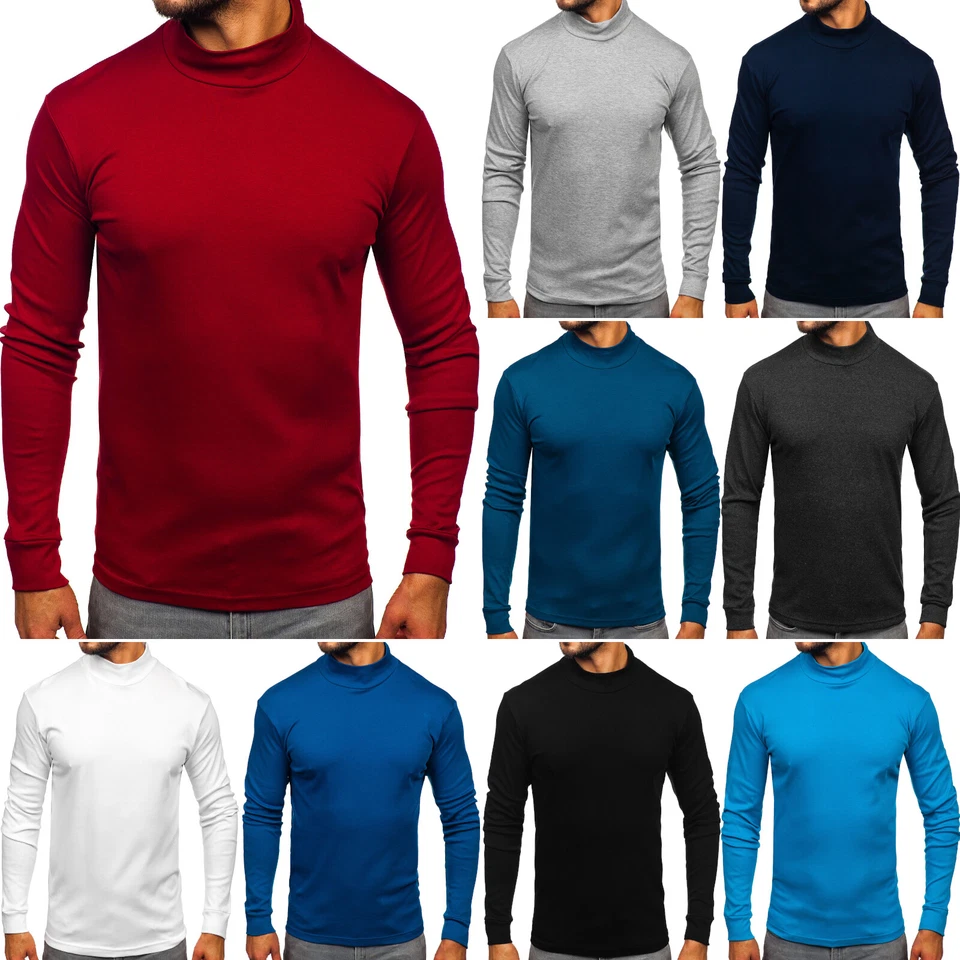 Maglione felpa pullover girocollo tinta unita men casual uomo BOLF Classic