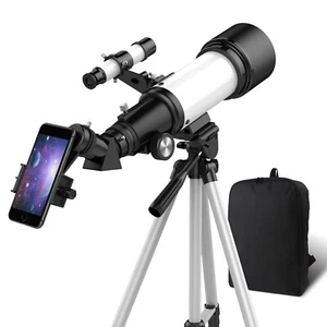Telescope 70mm Aperture 400mm AZ Mount, Multi-Coated Optics with Tripod & Bag - Picture 1 of 8