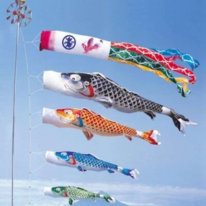 40/70/100 cm Japan Stil Koinobori Karpfen Wind Socke Flagge Windspiel Hängedeko` - Bild 1 von 24