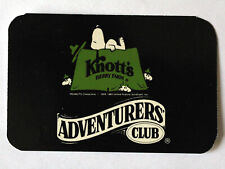 Adventurers' Club Card Knott's Berry Farm Membership Discount 1992 Vintage LNC