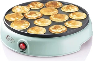 New Poffertjes Maker Retro Design Mini Pancake Machine With Non-Stick 800 W Mint - Picture 1 of 7