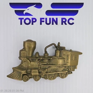 Hebilla Baron 1978 de latón macizo estilo locomotora - Imagen 1 de 2