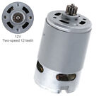 12V 19500Rpm Dc Motor With Two-Speed 12 Teeth And High Torque Gear Box For