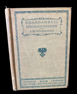 German Text 1896 Krambambuli Ebner-Eschenbach HC Memoiren Eines Offizierburschen - Picture 1 of 12