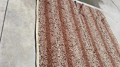 RARE Llama blanket Peru c.1950 Leopard pattern 76"W x 84"L Mid Century - Image 1 of 4