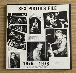 SEX PISTOLS File 1976 - 1978 4 x LP USA Box Set rare live recordings Clash punk - Picture 1 of 3